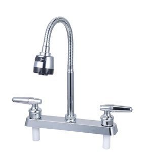 <span class=keywords><strong>Grifo</strong></span> mezclador de cocina de doble manija con caño giratorio de 8 pulgadas, de plástico ABS, montado en encimera, precio económico de fábrica, Grifos Cocina Griferias - Product Image 5