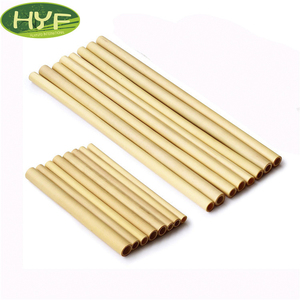 Pajitas Reutilizables de Bambú, Ecológicas, Naturales, Biodegradables, Superficie Lisa para Bebidas Frías y Calientes, Venta al por Mayor para Fiestas y Bares - Product Image 1