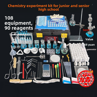 Conjunto de Equipo para Experimentos de Química para Escuelas Secundarias, Reactivos para Experimentos de Química para el 9º Grado de Secundaria, Instrumentos de Vidrio