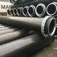Selang Hisap dan Buang Pompa Air 2 Inci, Selang Karet Kawat Helix untuk Beton, Selang Karet Fleksibel 3 Lapis untuk Kebun