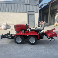 Mini-tracteur 25 CV à succès pour l'agriculture domestique, tracteurs compacts multifonctionnels à pneus en caoutchouc pour rizières, tracteur hydraulique agricole