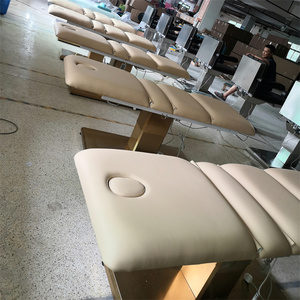 Fauteuil de Luxe Kisen de Haute Qualité avec Base Dorée, Table de Massage Chauffante avec Trou pour Poitrine, Lit de Beauté Électrique pour Soins du Visage - Product Image 3