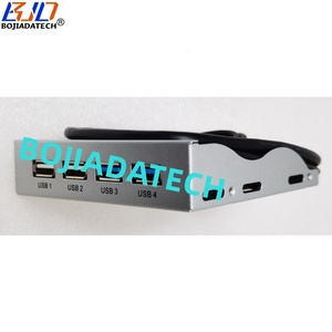 3,5 "ПК чехол для компьютера гибкий отсек USB Передняя панель Серебристая с 2*5 Гбит/с USB 3,0 + двойной USB 2,0 разъем в наличии - Product Image 3