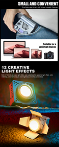 Zsyb haute qualité W20B 20w double couleur Ins Style Street <span class=keywords><strong>Snap</strong></span> Cri95 portable 20watt Led lumière vidéo photographique - Product Image 6