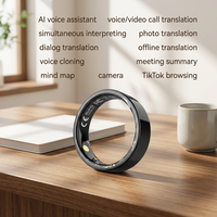 Wasserdichter KI-Intelligenter Sprachring Audio- und Videoanruf-Übersetzung Fernfotografie Android Smart Ring