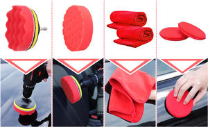 LIJIE 24pcs Spons Busa Poles Pembersih Laris Manis Set Sikat Lap Detailing Mobil Alat Pembersih Esensial untuk Cuci Mobil - Product Image 6