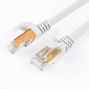 Factory Price Fire Resistant Brand Network RJ45 FTP 28AWG Cat7 Price Ethernet Patch Cord Cable