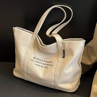 Sacs fourre-tout en toile de coton calicot moyen, personnalisables avec logo, poche zippée et poignée renforcée épaisse
