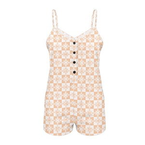 Tuta con Bretelle Personalizzabile in Stile Hawaiano, Vestibilità Ampia con Tasche, Design Trapuntato Hawaii, Romper da <span class=keywords><strong>Donna</strong></span> - Product Image 2