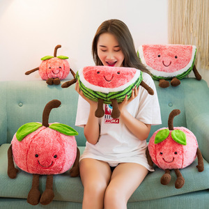 8 pouces pastèques cerise en peluche Simulation fruits peluche courte peluche fruits fille oreiller mignon poupée cadeau griffe Machine <span class=keywords><strong>Acarde</strong></span> - Product Image 3