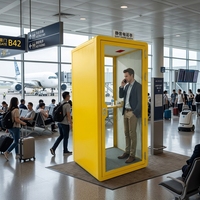 Cabina de Reuniones Insonorizada para Oficina con Reducción de Ruido de 30-35dB, Cabina de Privacidad para Oficina y Cabina Silenciosa para Espacio de Trabajo