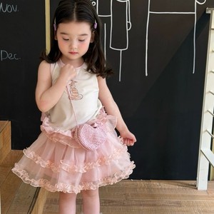 Girls Korean Style Floral <b>Cardigan</b> Skirt Set Cotton Three Piece <b>Spring</b> Outfit For Kids - Product Image 3