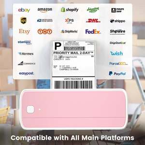 Imprimante d'étiquettes d'expédition postale thermique 4x6 phomemo Pm241bt imprimante de codes à barres Shopify Express entrepôt utilisation petite entreprise - Product Image 3