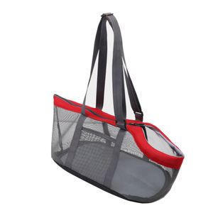 Sac de transport portable pour animaux de compagnie en maille respirante, pour petits chiens et chats, gris, orange, rouge, vert - Product Image 4