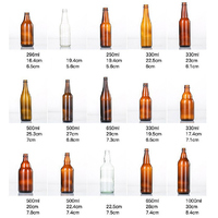 Bouteilles de bière et de soda gonflables en verre résistant à la pression ODM, 250 ml et 330 ml, pour fabricants de bière
