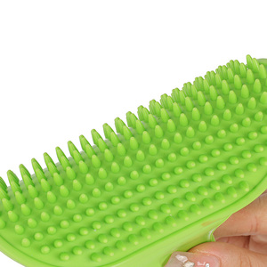 Cepillo de baño para mascotas, cepillo de baño de silicona para gatos y perros, herramienta especial para bañar, productos de limpieza para frotar perros - Product Image 6