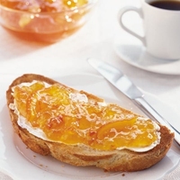 Confiture de fruits mélangés de qualité export, saveur tropicale (ananas, orange, citron, banane), avec morceaux de fruits véritables, pour petit-déjeuner, bouteille en vrac 450g