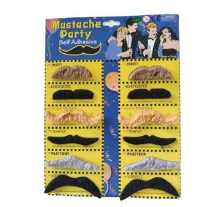 काले स्व-चिपकने वाला कृत्रिम मूंछ सिमुलेशन दाढ़ी के लिए पार्टी प्रोप्स - Product Image 4