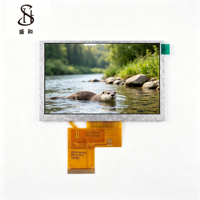 BOE IPS LCD 5,0 Zoll 800x480 Auflösung 500 Nits Helligkeit RGB 50PIN LED-Hintergrundbeleuchtung Industriequalität Weiter Temperaturbereich