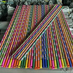 Haute qualité Eucalyptus Pvc Film balai bâton balai bois vadrouille tige ronde manche en bois approvisionnement direct d'usine - Product Image 1