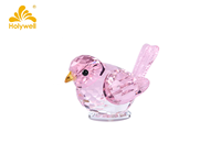 Sculpture d'oiseau en cristal coloré sculpté, moderne, simple et créative, pour décoration intérieure, emballage cadeau, collection 2026, idéal pour les fêtes