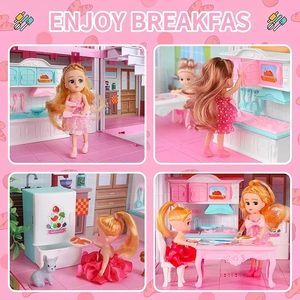 Casa de Muñecas de Ensueño con Muebles y Muñecas <span class=keywords><strong>para</strong></span> <span class=keywords><strong>Niñas</strong></span> Pequeñas, Juego de Simulación, <span class=keywords><strong>Juguetes</strong></span> Perfectos <span class=keywords><strong>para</strong></span> Niños Pequeños con Accesorios - Product Image 4