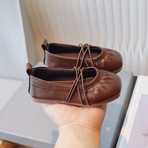 Scarpe da Principessa per Bambine, Scarpe Primaverili 2026 Traspiranti alla Moda Retrò in Pelle, Scarpe da Ballo - Product Image 5