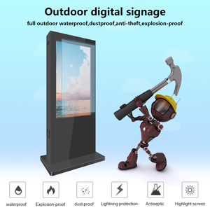ป้ายดิจิทัลกลางแจ้งขนาด 65 75 86 <span class=keywords><strong>98</strong></span> นิ้ว จอแสดงผล LCD แนวตั้งความละเอียดสูง เครื่องโฆษณาแบบตั้งพื้น จอแสดงผลในลิฟต์ - Product Image 4