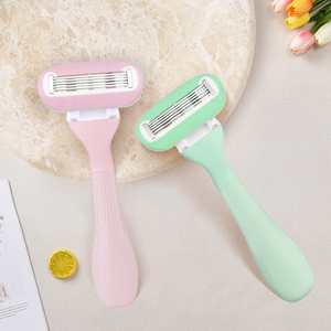 Rasoir pour femmes, système de rasage pour peaux sensibles, recharges remplaçables, 5 lames, rasoir facial réutilisable pour femmes, rasoir de rasage pour femmes - Product Image 5