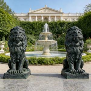 Estatua <span class=keywords><strong>de</strong></span> León <span class=keywords><strong>de</strong></span> Bronce Personalizada <span class=keywords><strong>de</strong></span> Alta Calidad, Escultura Metálica Decorativa para Jardín - Product Image 3