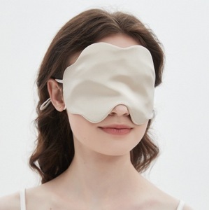16 Momme Mulberry Silk Eye Mask. Thin Summer Design, Featuring Cool Touch, air Permeability and <b>Light</b> Blocking for Sound <b>Sleep</b>. - Product Image 1