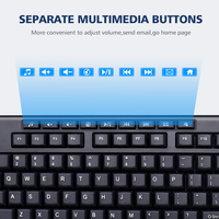Clavier Shenzhen Black Teclado, le meilleur clavier Qwerty Azerty PC USB filaire pour ordinateur