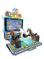Vente en gros usine Machine de jeu d'arcade simulateur de course de chevaux sportif Royal à monnayeur pour 3 joueurs