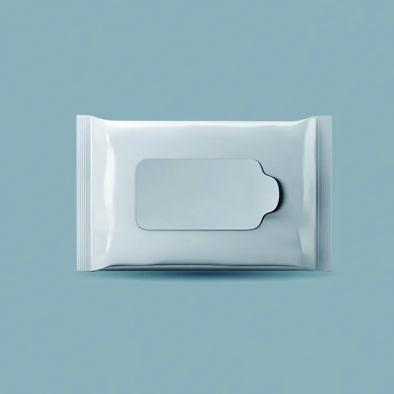 Adhesivo resellable resistente al agua colorido personalizado para embalaje etiquetas de tejido húmedo y toallitas húmedas