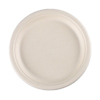 Assiettes de bagasse de canne à sucre jetables 6 pouces 7 pouces 8 pouces 10 pouces pour restaurants