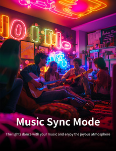 Chất lượng cao <span class=keywords><strong>RGB</strong></span> thông minh <span class=keywords><strong>LED</strong></span> Strip tùy chỉnh Neon COB <span class=keywords><strong>LED</strong></span> cho trang trí bên nhà 12V đầu vào USB IP65 ROHS chứng nhận PVC cơ thể đèn - Product Image 5