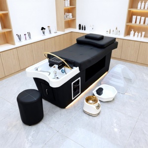 KISEN Beauty Wholesale Salon Head Spa Shampoo Bed for Head Therapy Hair Washing Massage Water Circulation Feature Shampoo Bed - Product Image 1