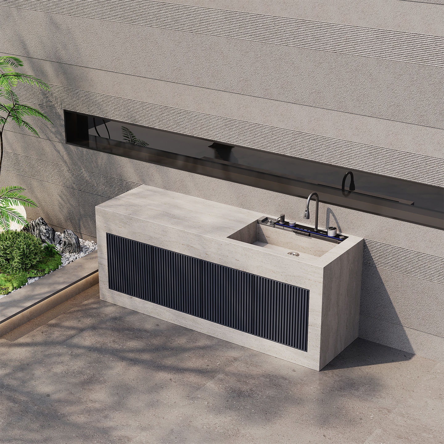 Wash Trough Nursery Outdoor Sink Space Aluminum Washbasins Stylish
