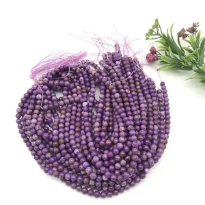 Grosir diskon besar-besaran manik-manik <span class=keywords><strong>kunzite</strong></span> kristal alami 8mm gelang manik longgar fosfor kristal untuk hadiah wanita - Product Image 3