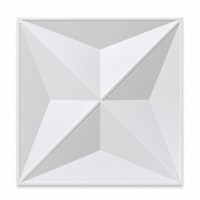 Panneau mural en PET blanc 30x30cm, écologique, imperméable, décoratif 3D, parmi les plus vendus, pour usage domestique