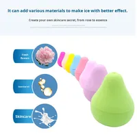 Moule à glace facial en silicone avocat mangue avec logo personnalisé OEM, rouleau de massage réutilisable pour le visage, outils de beauté et de soin de la peau à domicile