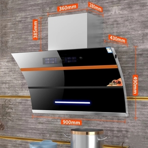 Campana extractora inteligente CE de 90 cm con control táctil y por voz, montada en la pared, <span class=keywords><strong>para</strong></span> <span class=keywords><strong>cocina</strong></span> doméstica - Product Image 4