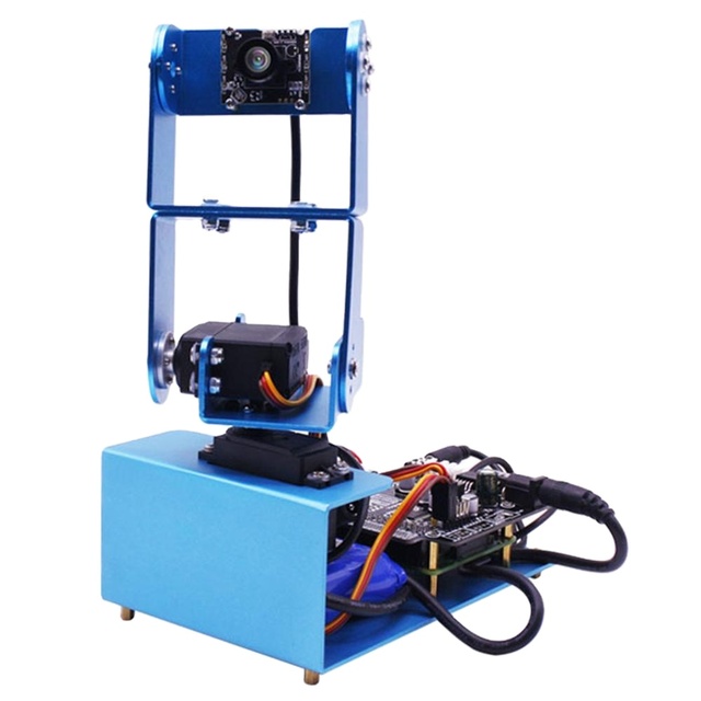 180 Degrees Rotation AI Camera Gimbal Computer Vision Programmable Robot for OpenCV Face Detector for Raspberry Pi 4/1G