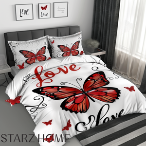 STARZ HOME-Couette en <span class=keywords><strong>gaze</strong></span> <span class=keywords><strong>de</strong></span> <span class=keywords><strong>coton</strong></span> satin, literie pour filles, draps, couette, lot <span class=keywords><strong>de</strong></span> 4 pièces, Queen - Product Image 4