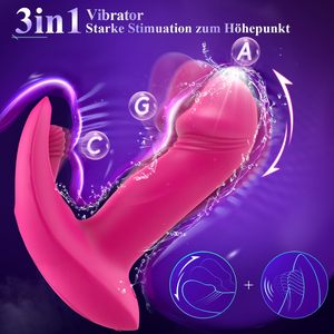 Vibrator Dildo dapat dipakai untuk wanita, mainan masturbasi wanita, Vibrator pemijat vagina pengendali jarak jauh Bluetooth