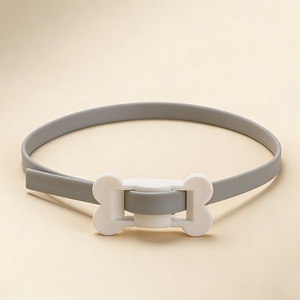 <span class=keywords><strong>Collar</strong></span> Ajustable de Silicona con Diseño de Dibujos Animados para Perros y Gatos, con Hebilla de Plástico y Metal y Patrón Monocromático - Product Image 3
