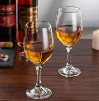 Verres à vin rouge en verre bon marché de 225 ml en gros, design simple et classique, gobelets, lave-vaisselle standard, utilisation en restaurant et à domicile