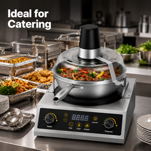 5000W Tabletop Automatic Stir Fry Machine Upper Stirrer Electromagnetic Wok Cooker for Commercial Kitchen One Stop Supply - Product Image 5