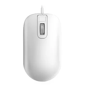 Mouse berkabel sidik jari komputer Laptop PC Xiaomi Youpin J1 Jesis baru 2024