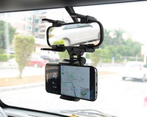 Universal Car Rearview Mirror Mount Supporto Del <span class=keywords><strong>Telefono</strong></span> Dell'automobile <span class=keywords><strong>per</strong></span> Gli Smartphone Dispositivi Multimediali GPS - Product Image 3